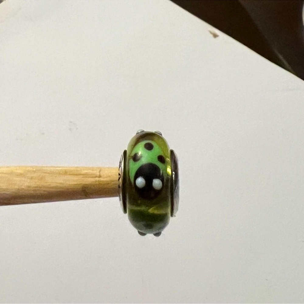 Pandora vintage green ladybug